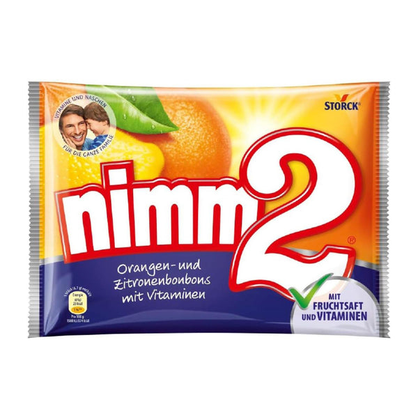 Nimm2 Orange & Lemon Sweets with Liquid Vitamin Fillings 145g