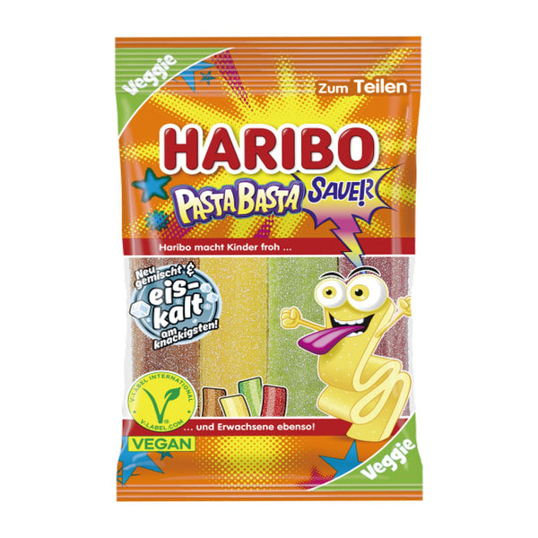 Haribo Ice Cold Sour Gummy Pasta Basta Vegan 160g