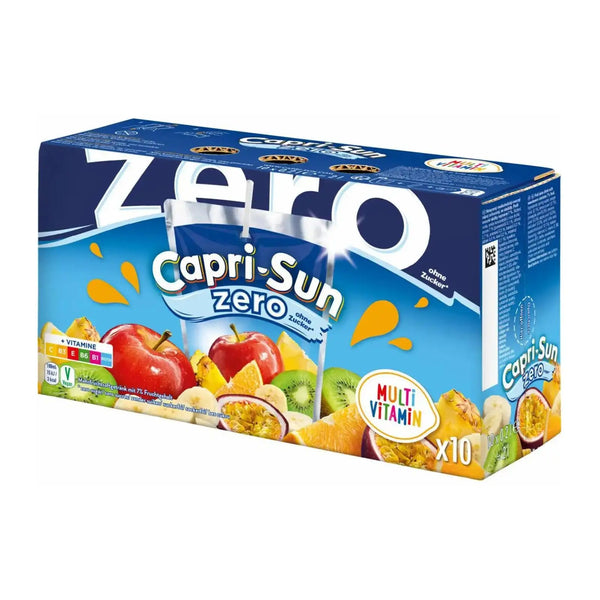 Capri Sun Zero Kids Multi Vitamin Juice Drink - Sugar-free, packed with essential vitamins, perfect for healthy kids' snacks and lunches.
