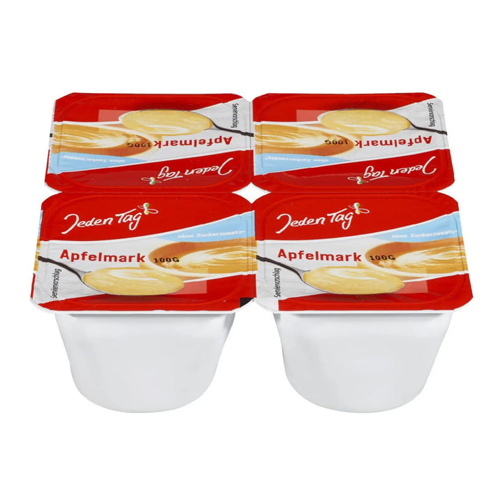 Jeden Tag Apple Puree - Natural, smooth apple puree with no added sugar, perfect for snacks, baking, or desserts.