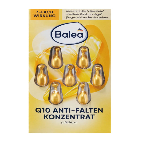 Balea Q10 Concentrate Capsules 7 pcs Anti Wrinkle Face Serum from Germany
