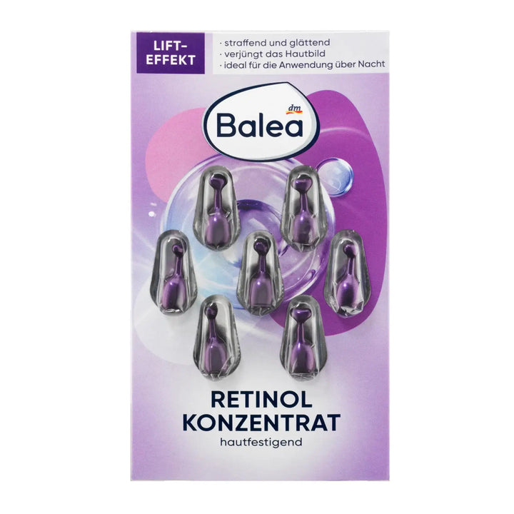 Balea Hyaluronic Acid Concentrate Capsules 7 pcs – German intensive moisture and hydrating skincare available in Singapore
