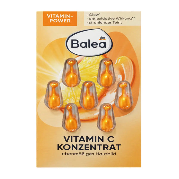 Balea Vitamin C Concentrate Capsules 7 pcs Antioxidant Face Serum from Germany