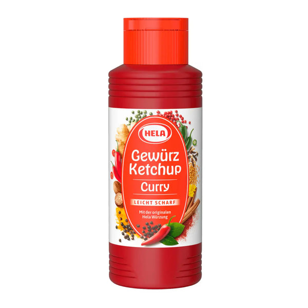 HELA Spice Ketchup Curry Mildly Hot 300ml – German curry ketchup with a mildly spicy flavor, perfect for grilled meats and snacks