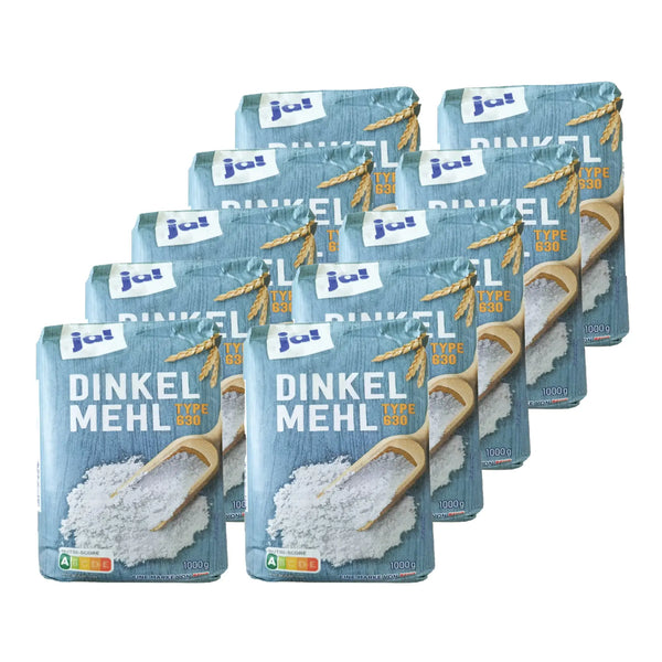 Ja! Spelt Flour Type 630 10kg Nutri Score A German Baking Flour